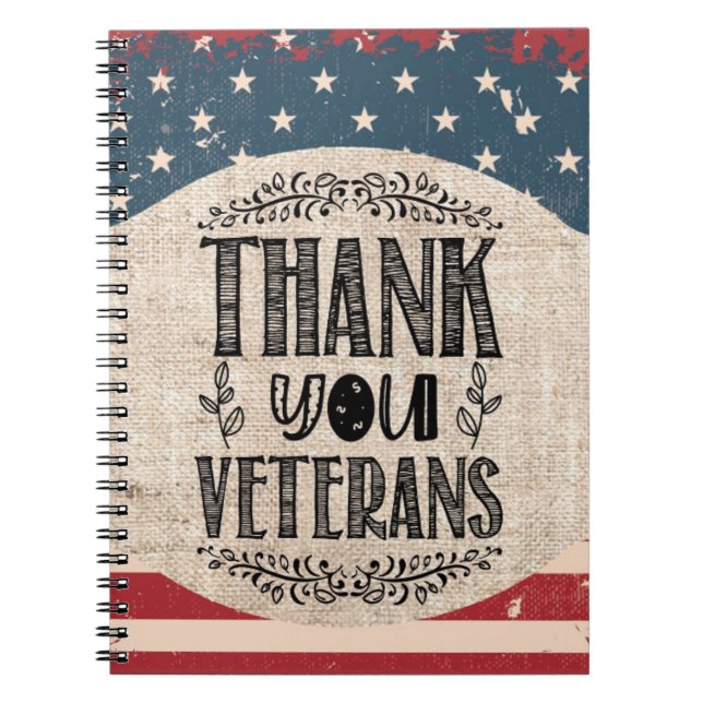 Thank You Veterans Notebook (Front)