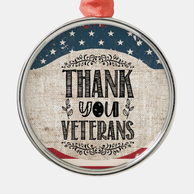 Thank You Veterans Ornament (Front)
