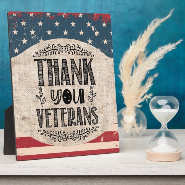 Thank You Veterans Plaque (Side)