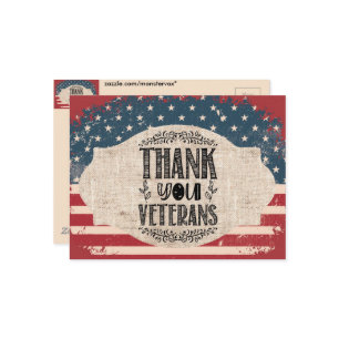 Thank You Veterans Postcard