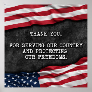 Thank you veterans. poster