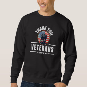 Thank You Veterans Proud Veteran Day American Flag Sweatshirt