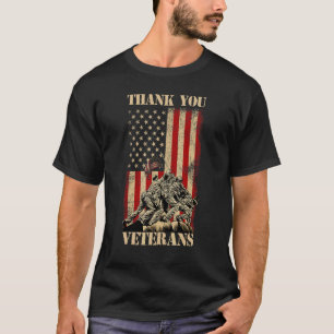 Thank You Veterans Proud Veteran Day Dad Grandpa T-Shirt