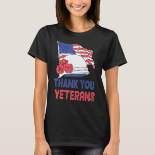 Thank You Veterans Service Patriot Veteran Day Ame T-Shirt
