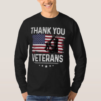 Thank You Veterans Shirt Patriotic Tee Military Bo