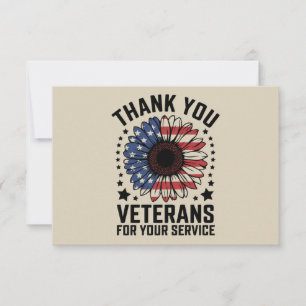 Thank You Veterans Sunflower Military Veterans Day