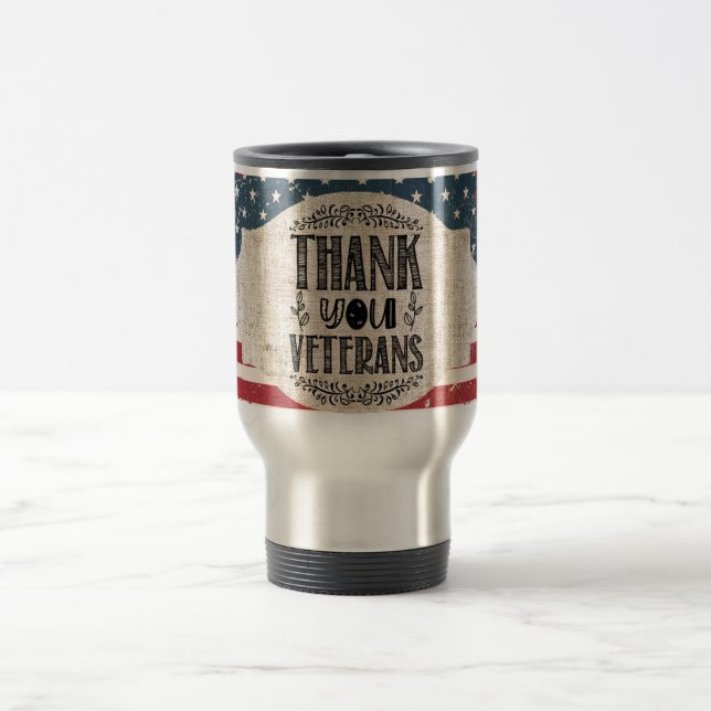 Thank You Veterans Travel Mug (Center)