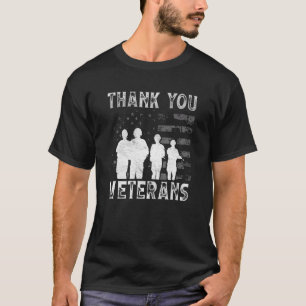 Thank You Veterans Veteran Day Proud Veteran Dad 2 T-Shirt
