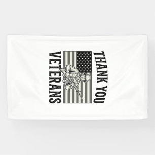 Thank You Veterans Vintage Flag Soldier Shirt Desi Banner
