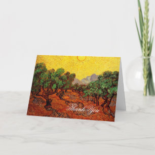 Thank you. Vincent van Gogh Olive Trees You Card