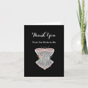 Thank You Vintage Corset Personal Bridal Shower