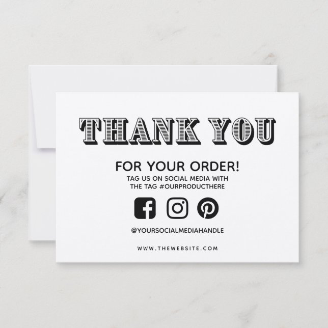 Thank you Vintage Custom Media Insert (Front)