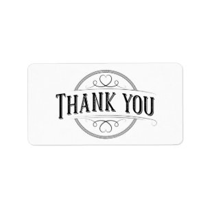 Thank You Vintage Label