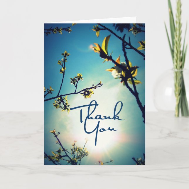 Thank You Vintage Nature Photography (Front)