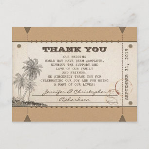 thank you vintage postcards tickets