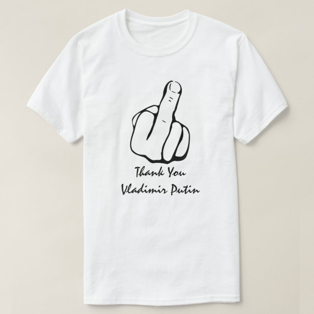 Thank You Vladimir Vladimirovich Putin T-Shirt (Design Front)