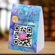 Thank You Watercolor Business Instagram Qr Code