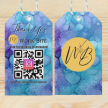 Thank You Watercolor Business Instagram Qr Code 