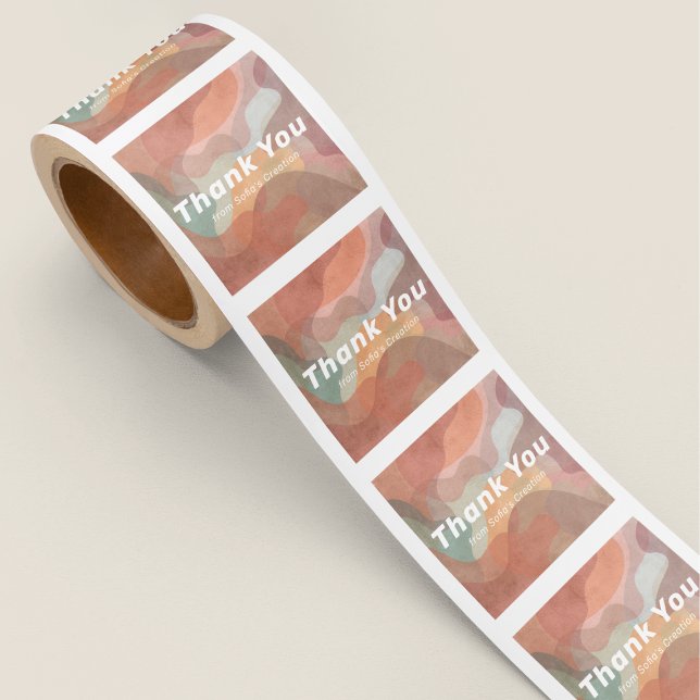 Thank You Watercolor  Square Sticker (Creator Uploaded)