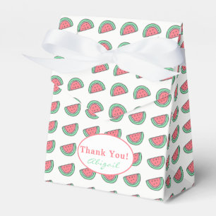 Thank You Watermelon Pattern Tent Favour Box