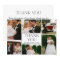 thank you wedding 6 photos collage stylish