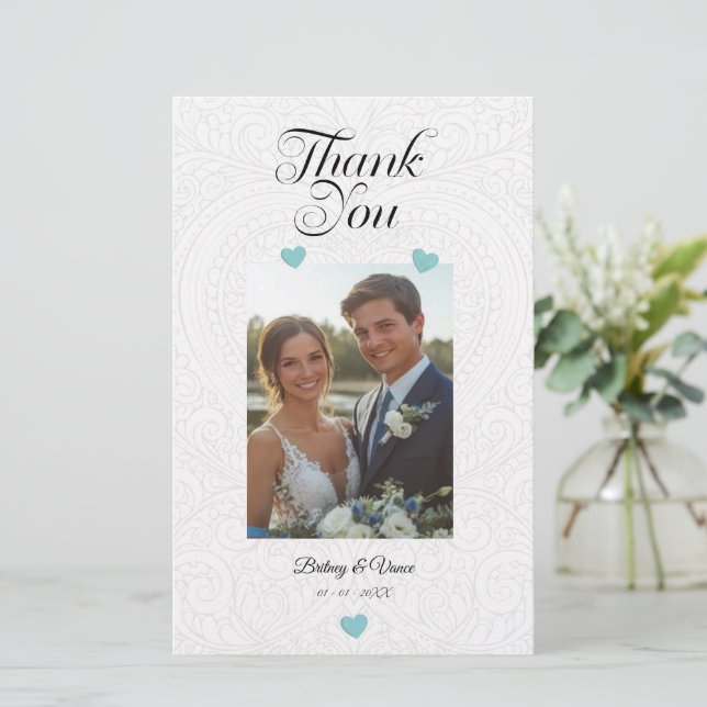 Thank You - Wedding Card (Standing Front)