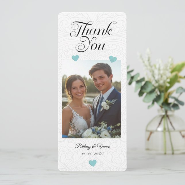 Thank You - Wedding Card (Standing Front)