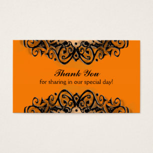 Thank You Wedding Cards - Halloween Love