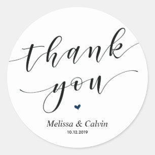 Thank you wedding favour Wedding Sticker / label