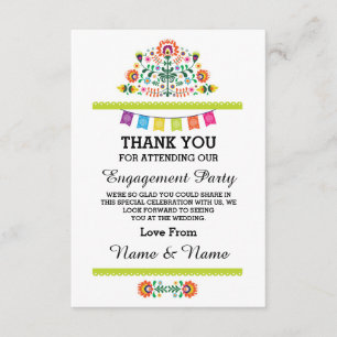 Thank You Wedding Fiesta Lime Mexican Card