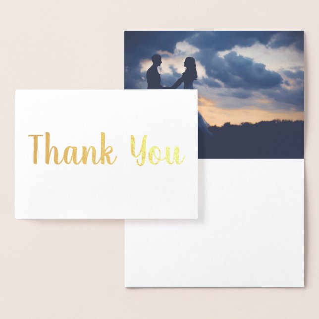 Thank You Wedding Foil Card (Display)