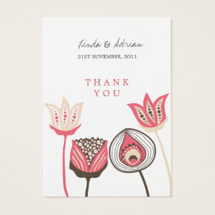 Thank You Wedding Gift Favour Tags Honeysuckle