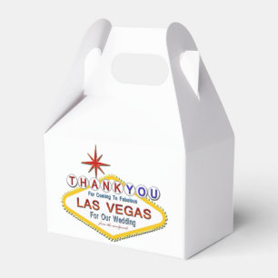 Thank you, Wedding In Las Vegas Favour Box