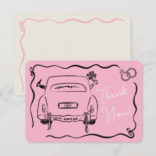 Thank you Wedding note card