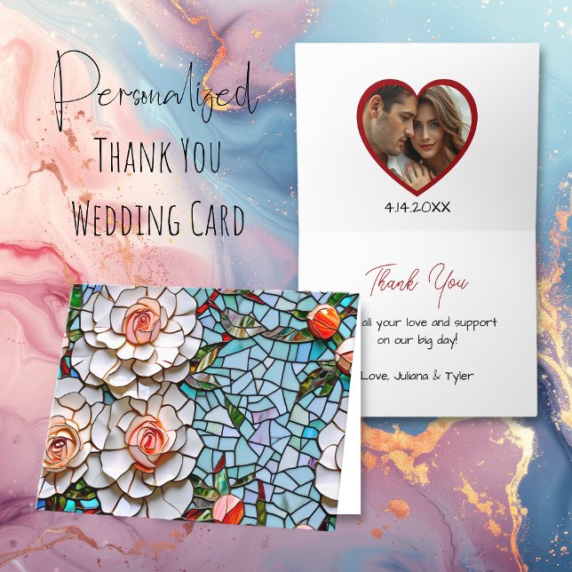Thank You | Wedding Personalised Card (Creator Uploaded)