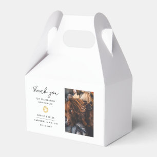 Thank You Wedding Pet Theme Photo Paw Print Favour Box