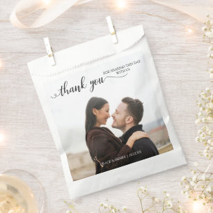 Thank You Wedding Photo Favour Bags