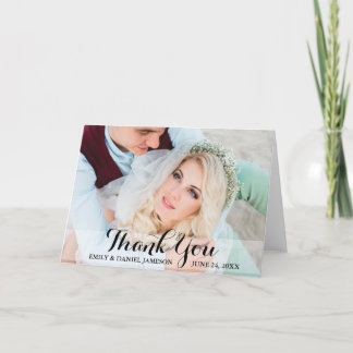 Thank You Wedding Photo Folding Card Script