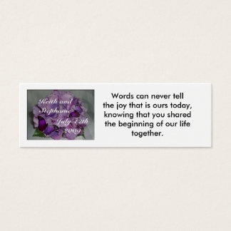 thank you wedding place card