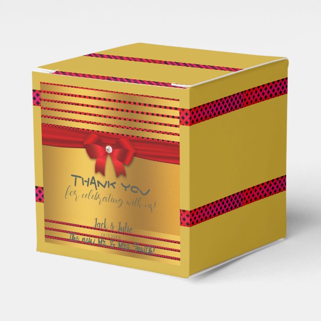 Thank You Wedding, Retirement, Holiday, Housewarmi Favour Box (Front Side)
