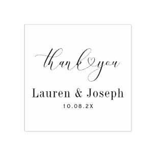 thank you wedding rubber stamp