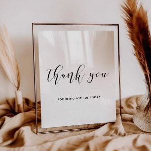 Thank you wedding sign