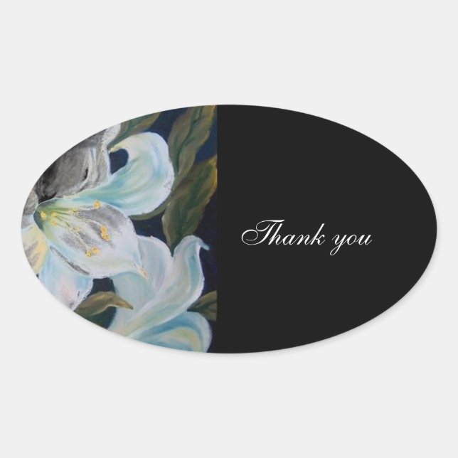 thank you wedding sticker (Front)