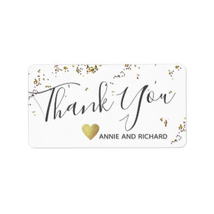 thank you wedding sticker / love & thanks