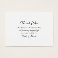 Thank you wedding template