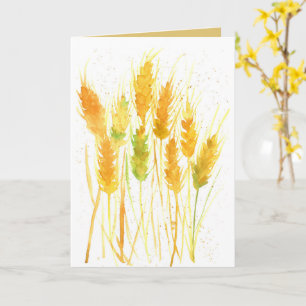 Thank You Wheat Grain Food Farming Crop Card