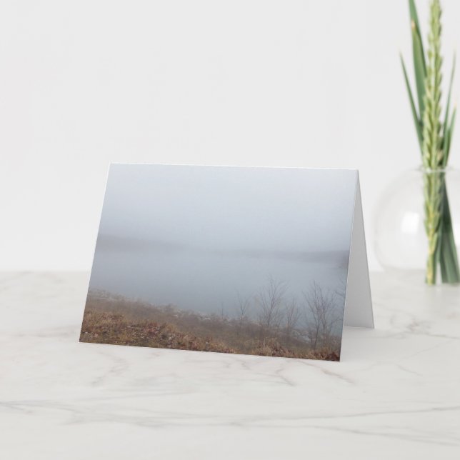 Thank You, When Life is Hard and Just a Fog Thank You Card (Front)