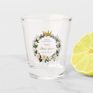 Thank You White Roses & Baby’s Breath  Shot Glass