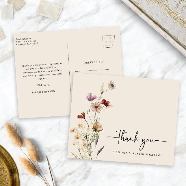 Thank You Wildflower Postcard (Thank You Wildflower Postcard
)