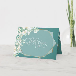 Thank You Wildflowers and Berries Geometric Card